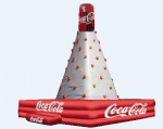 inflatable coca cola climbing wall