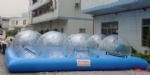 water ball and pool