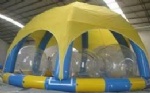 inflatable pool with arch