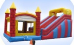 Inflatable jump and slide