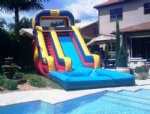 Inflatable water slide