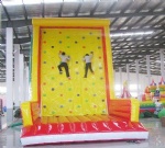 Inflatable climbing wall