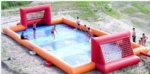 Inflatable football court