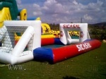 Inflatable football court