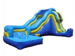 Inflatable combo water slide