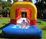 Inflatable water slide