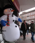 inflatable snow man