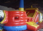 inflatable pirate ship slide